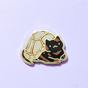 Tortoiseshell Cat Enamel Pin