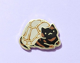 Tortoiseshell Cat Enamel Pin