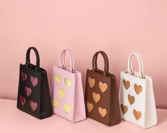 DISCOUNTED Heart Window Tote Bag - Purse