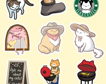 More Matte Cat Stickers