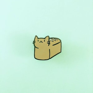 Brotlaib Katze - Harte Emaille Pin - Meower