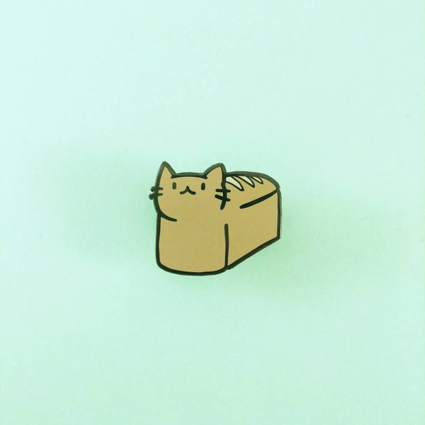 Bread Loaf Cat - Hard Enamel Pin - Meower