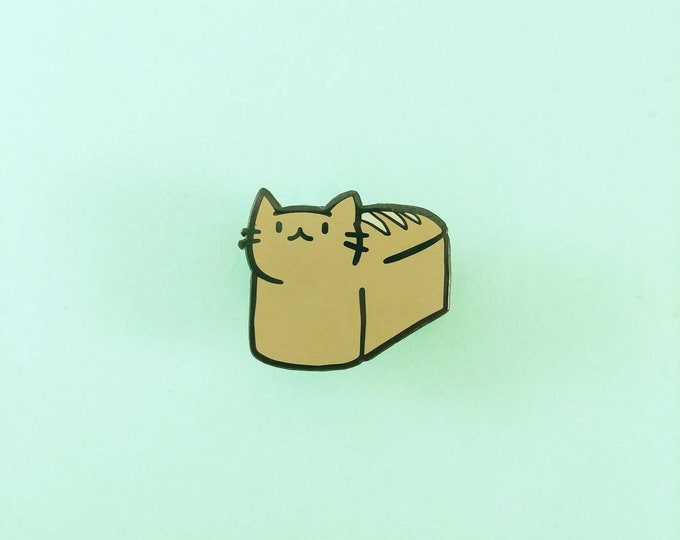 Bread Loaf Cat Hard Enamel Pin Meower Etsy Canada