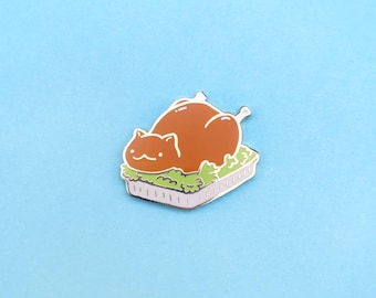 Thanksgiving Turkey Cat Enamel Pin