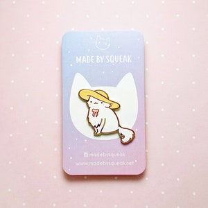 Southern Belle - Country Girl Cat Enamel Pin - Penelope!