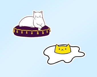 Glossy Cat Stickers - Version 2