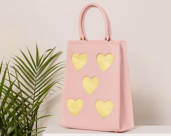 Heart Window Tote Bag - Purse