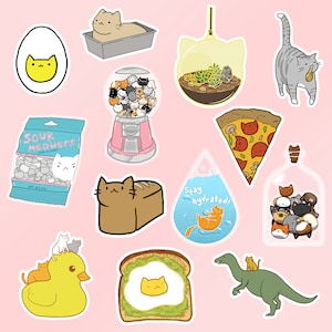 Glossy Cat Stickers