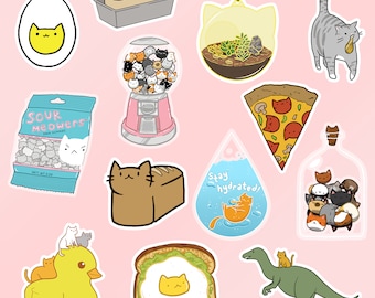 Glossy Cat Stickers