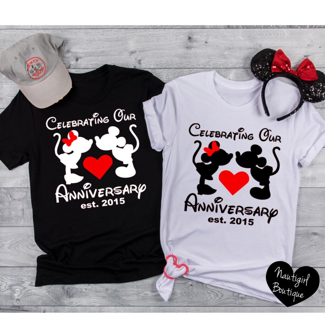 Anniversary Mickey Anniversary Couples Shirts Couples Etsy