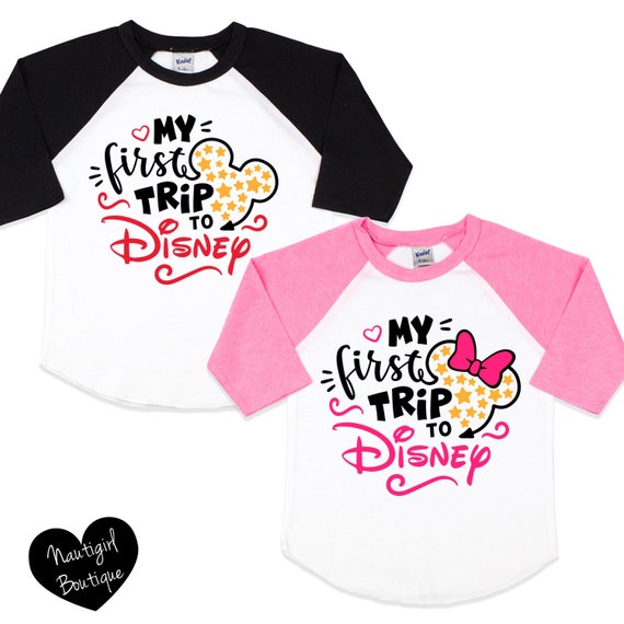 My First Disney Trip First Trip To Disney Kids Disney Tee Kids Raglan Tee Mickey Shirt Kids Disney Trip Shirt Kids Disney Shirts
