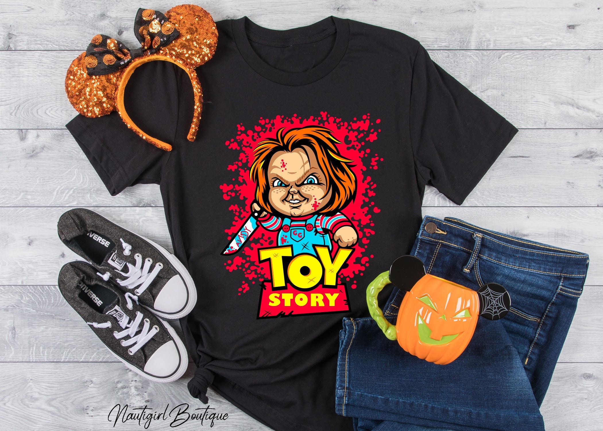 Toy Story Chucky Funny T-Shirt Childs Play Movie Tee Mens All Sizes Birthday ... 