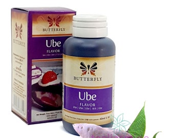 Ube Purple Yam Flavoring Extract by Butterfly 2 Oz (Pack of 6)