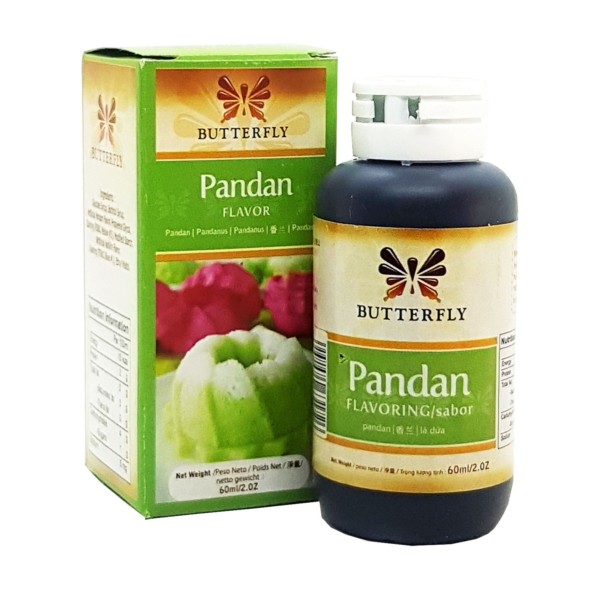 Pandan Flavoring Extract By Butterfly 2 Oz 60 Ml Etsy