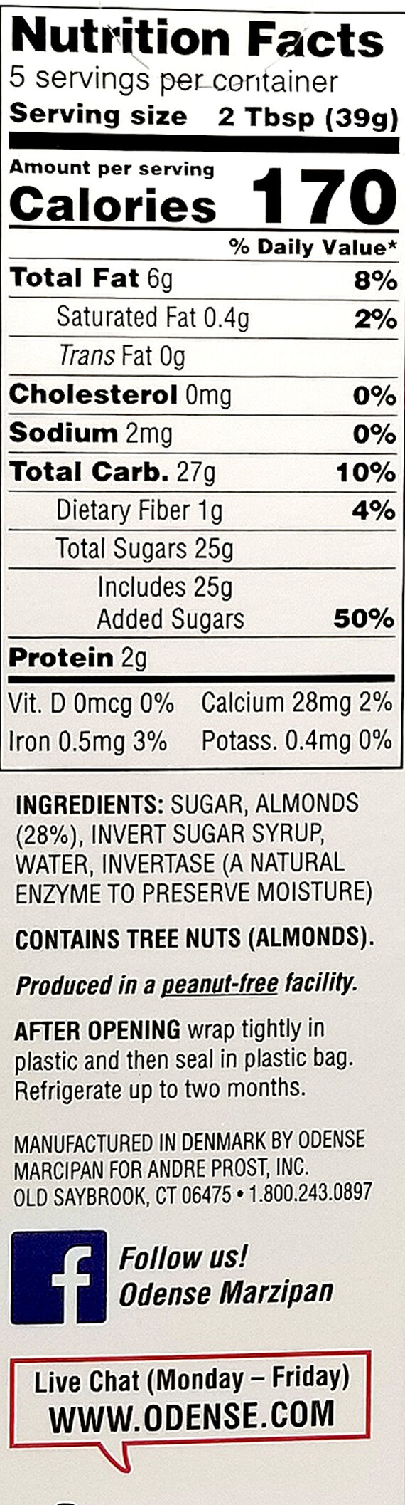 Odense Marzipan Almond Candy Dough 7 Oz Etsy New Zealand