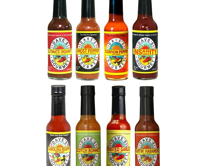 Dave's Gourmet Hot Sauce 8 Varieties to Choose Your Choice of 1 bottle 5 fl. oz.