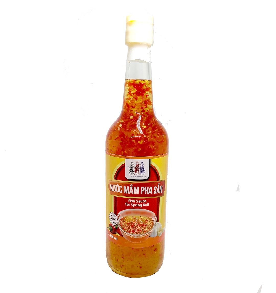 Vietnamese Fish Sauce Nuoc Mam for Vietnamese Spring Roll by Three