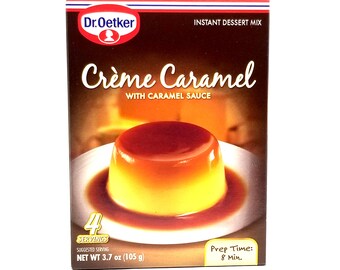 Dr. Oetker Creme Caramel with Caramel Sauce Instant Dessert Mix 3.7 Oz. (Pack of 3)