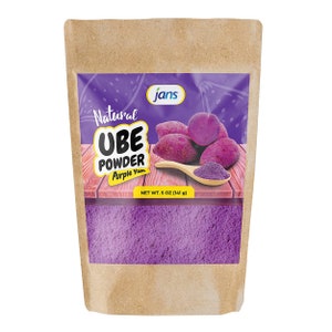 Natural Pure Ube Purple Yam Powder by Jans 5 Oz.