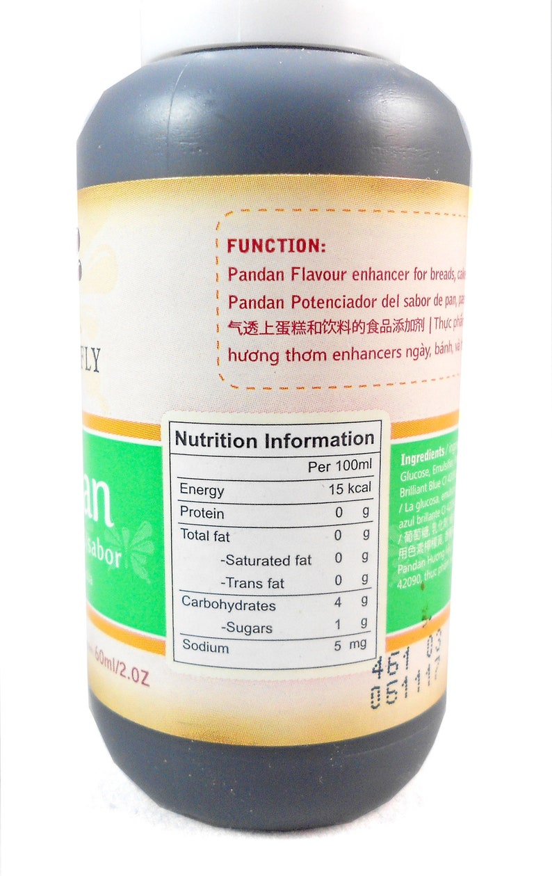 Pandan Flavoring Extract by Butterfly 2 Oz. 60 Ml Etsy