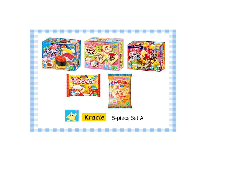 Kracie 5 Piece Set Popin Cookin Gummy Diy Candy Etsy
