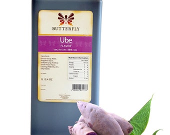 Ube Purple Yam Flavoring Extract Restaurant Size by Butterfly 1 Liter