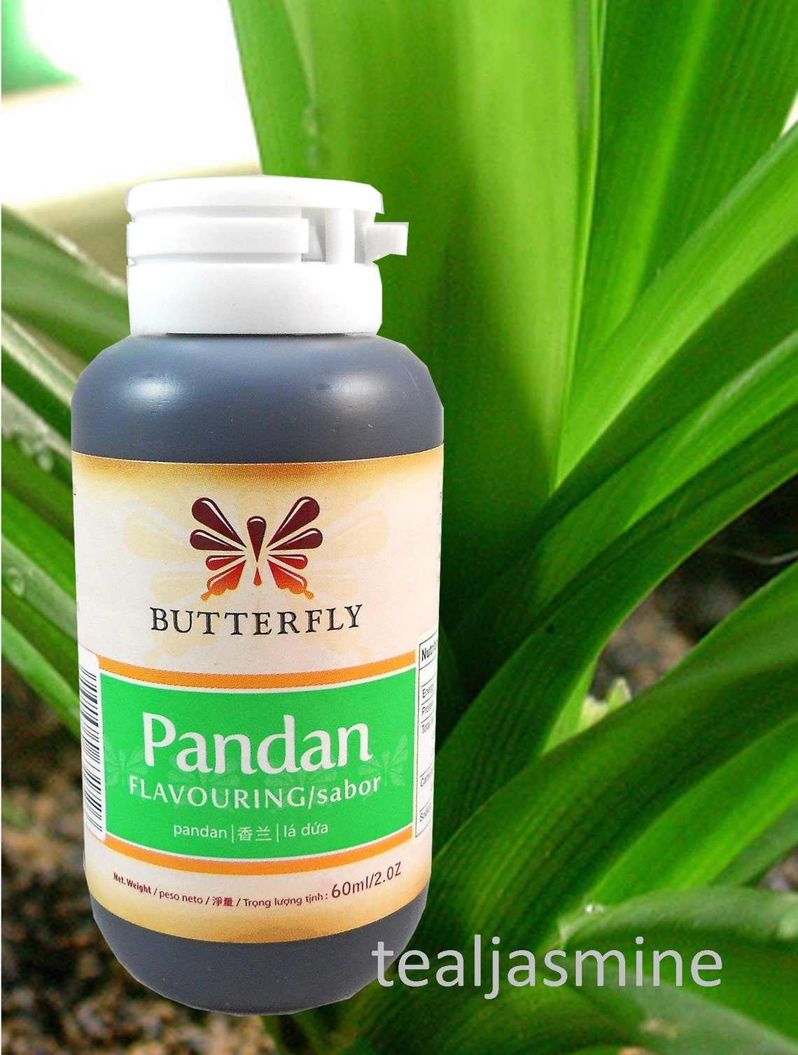 Pandan Flavoring Extract by Butterfly 2 Oz. 60 ml Etsy