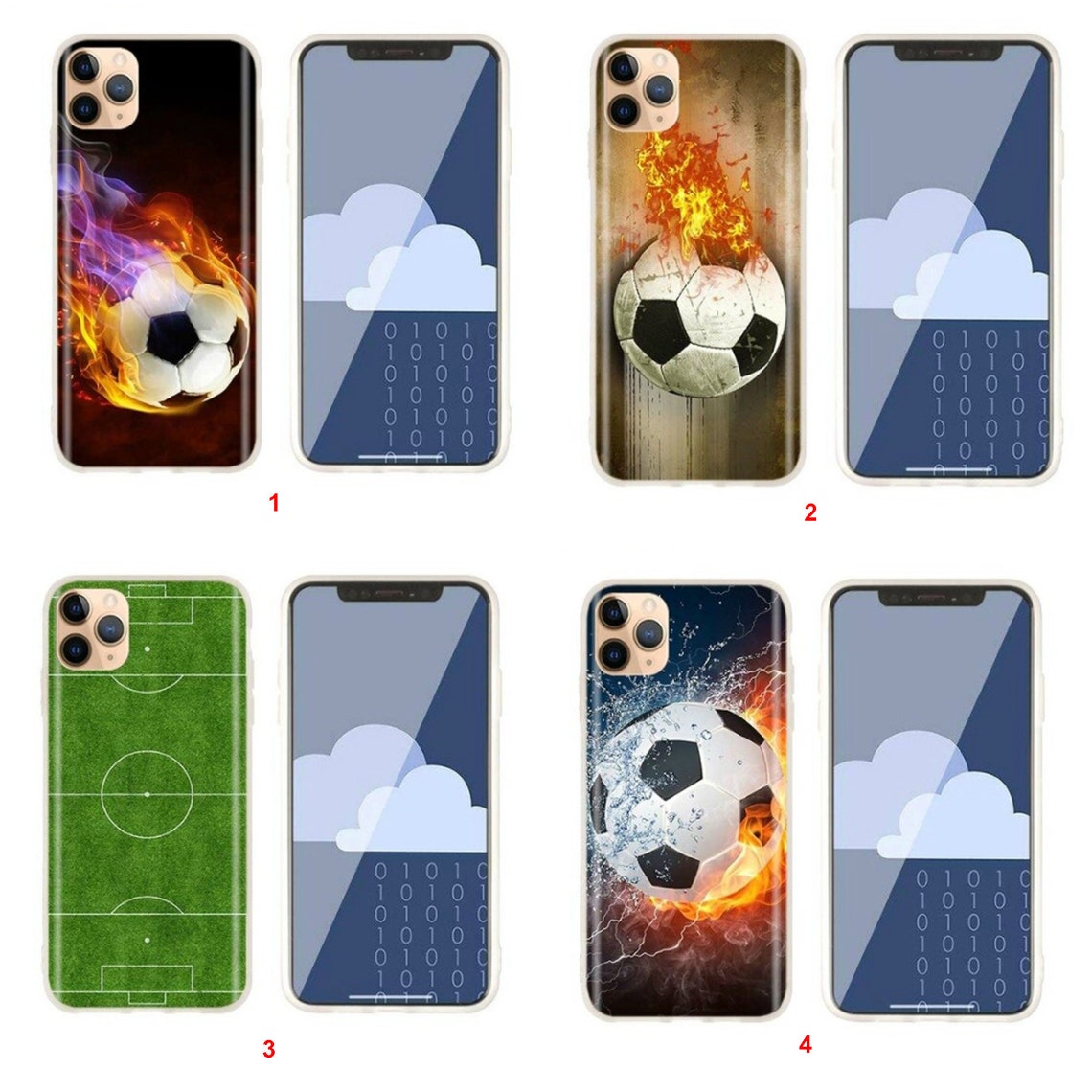 Soccer iPhone case iPhone Silicone case Soccer design iPhone Etsy