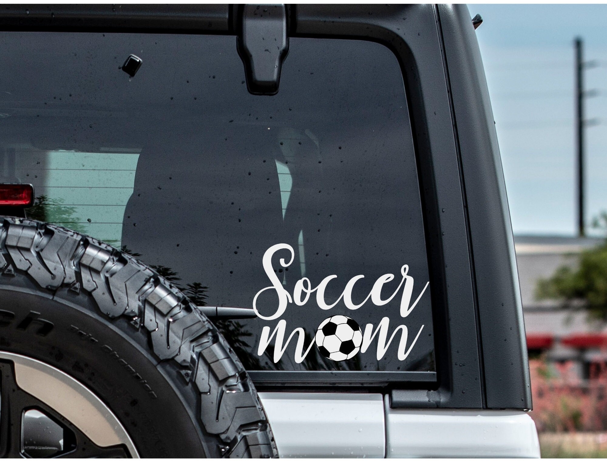 Soccer Mom Car Sticker Car Decal Soccer Mom 56 inch Decal Etsy