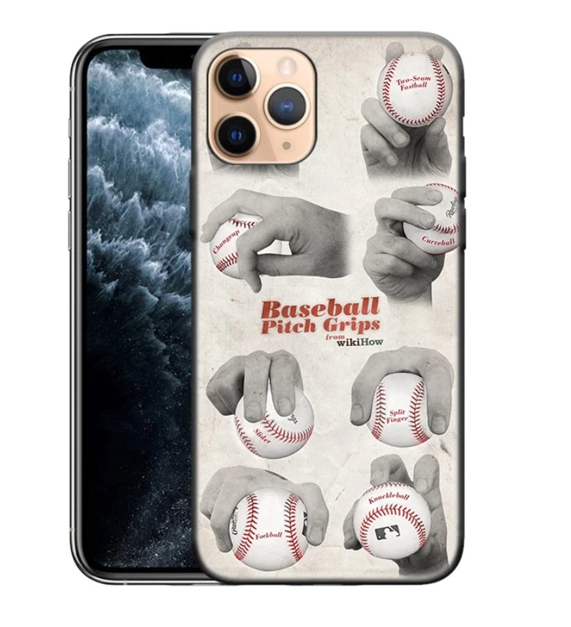 Baseball iPhone case iPhone Silicone case baseball design Etsy