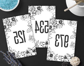 Agnes And Dora Mirrored Live Sale Numbers, Facebook Reverse Live Sale Tags, 000-999, 5 PDF Files, Reverse Numbers Cards, Agnes Live Card