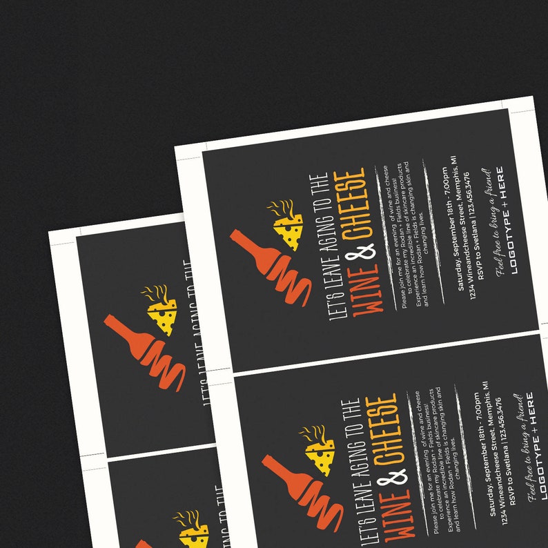 Rodan and Fields Wine And Cheese Invitation Rodan Fields Etsy