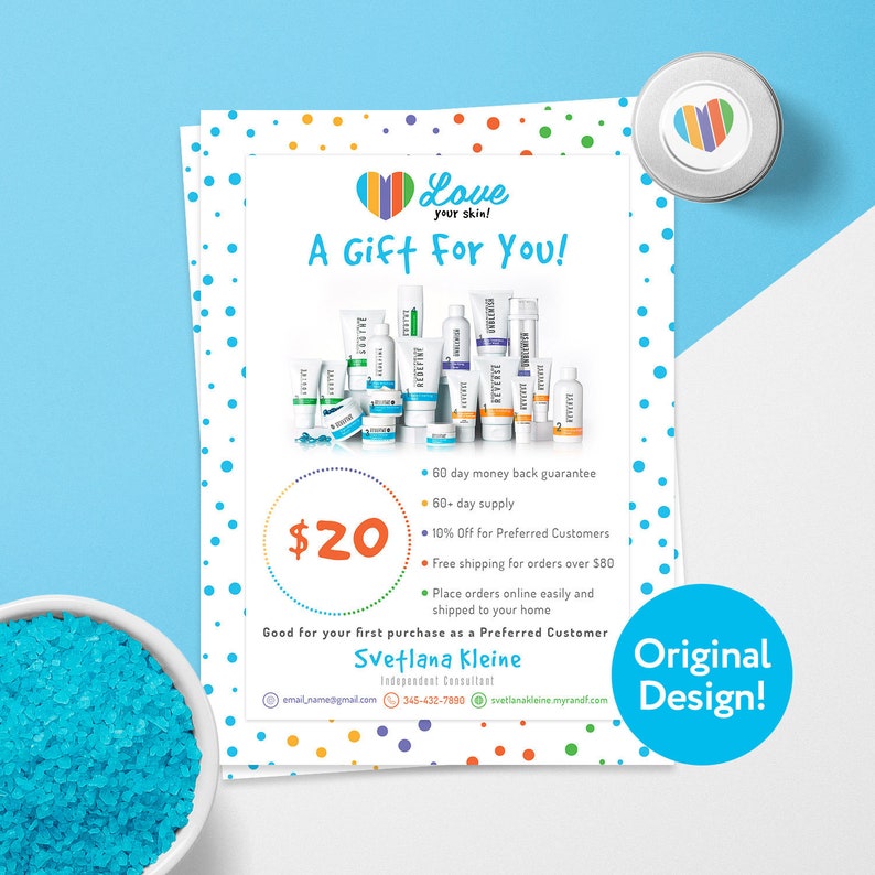 Rodan and Fields Gift Certificate Rodan Fields Gift Card R Etsy