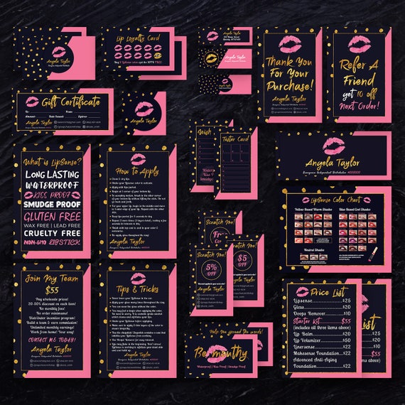 Lipsense Marketing Kit/bundle Lipsense Business Set More Etsy