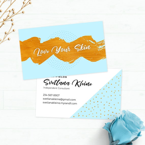 Skincare Business Cards Rodan And Fields Business Cards Etsy