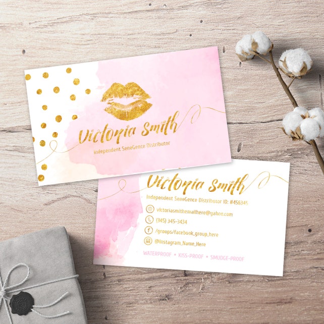 Lipsense Business Cards Senegence Business Lipsense Distributor