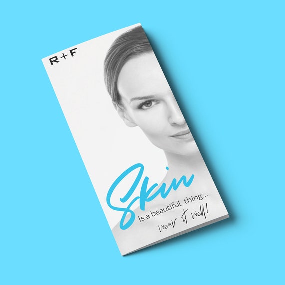 rodan and fields brochure r f products trifold brochure rf promotional piece skincare product guide personalized rodan and fields product catalog