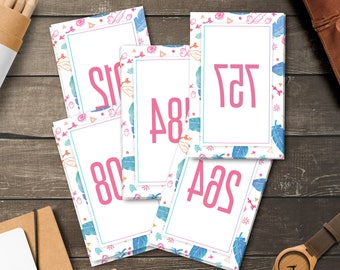 Boho Mirrored Live Sale Numbers, Home Office Approved (Colors&Fonts), Facebook Reverse Live Sale Tags, 000-999, 5 PDF Files