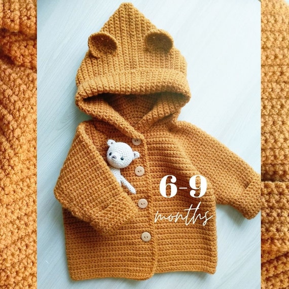 baby cardigan with ears