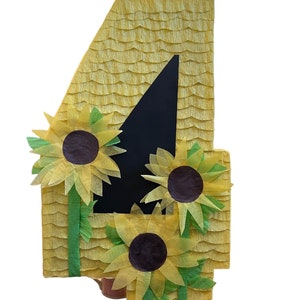 Custom Flowers number pinata
