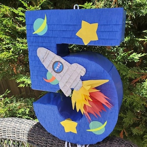 Space number pinata