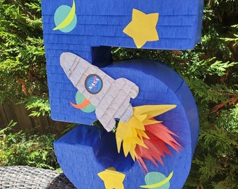 Space number pinata