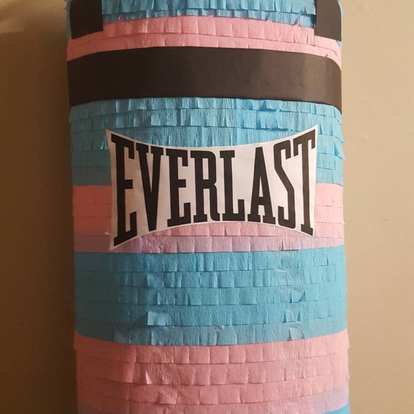 Punching Bag gender reveal Pinata 20 inches tall