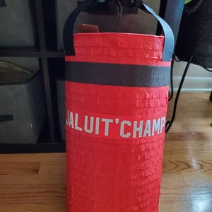 Punching Bag Pinata (custom name) 20 inches tall