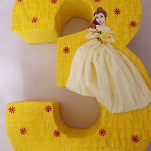 Custom princess number pinata