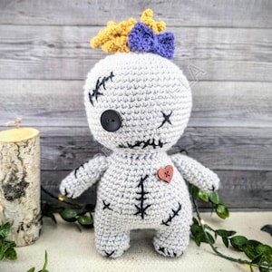 Crochet Voodoo Doll Pattern: Halloween Amigurumi plush toy (Digital Download)