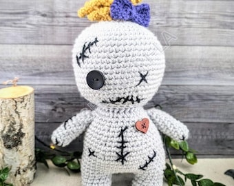 Crochet Voodoo Doll Pattern: Halloween Amigurumi plush toy (Digital Download)