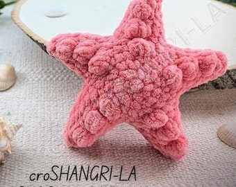 Amigurumi Starfish Crochet Pattern: Sea Creature stuffed animal toy (Digital Download)