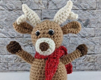 Rudy The Reindeer crochet pattern, Reindeer amigurumi pattern, crochet reindeer, crochet amigurumi, crochet toy pattern