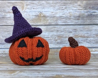 Jack-o-lantern Crochet Pattern: Pumpkin Amigurumi toy (Digital Download)